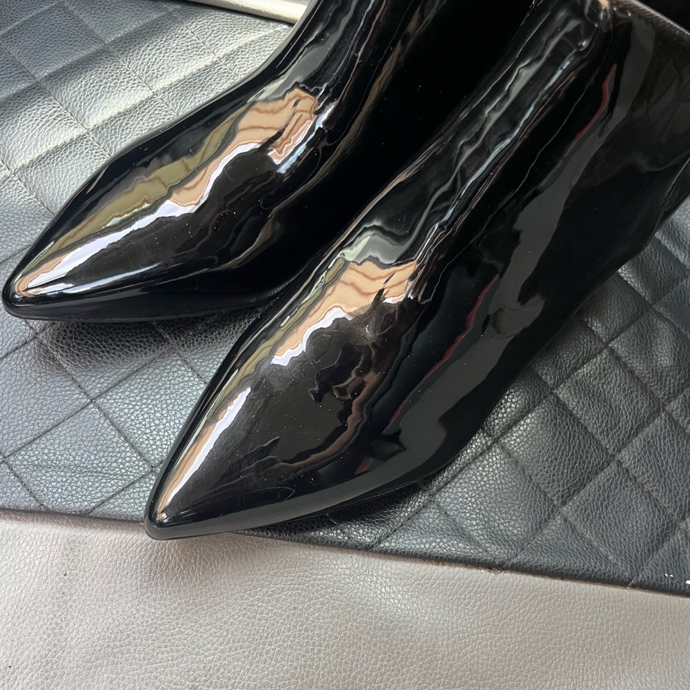 Circus by Sam Edelman Shiny Black Ankle Booties - Picture 9 of 13